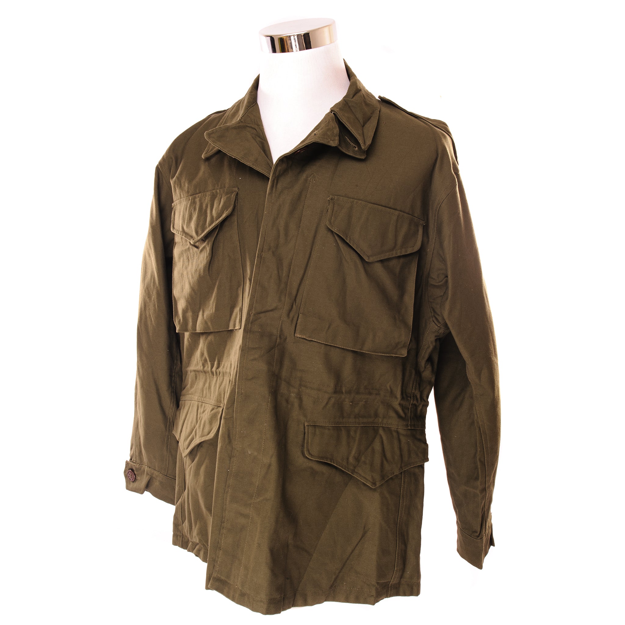 Vintage US Army M-1943 M43 Field Jacket - WWII Military Surplus Size 40R (New Old Stock) - Perfect for Historical Reenactments, Outdoor Adventures & Collector Displays