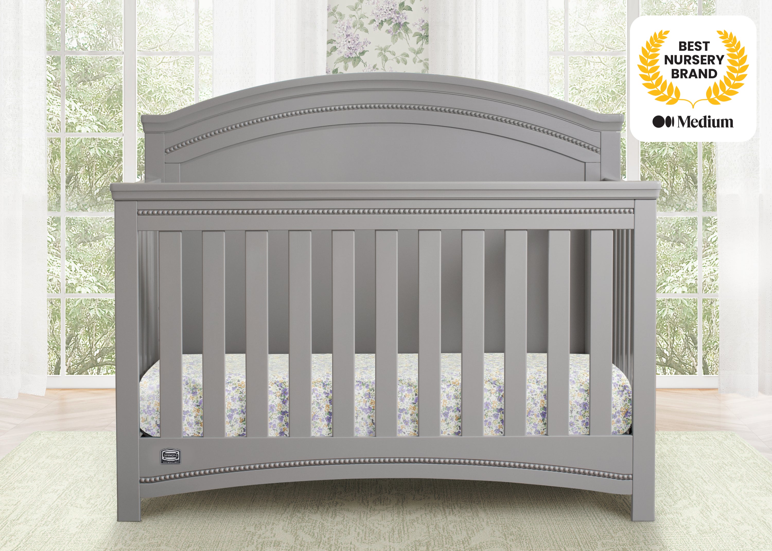 Emma Crib 'N' More - Convertible Baby Crib with 3-in-1 Design for Nursery, Toddler Bed & Daybed | Perfect for Newborns to Toddlers | Safe & Stylish Nursery Furniture for Modern Homes