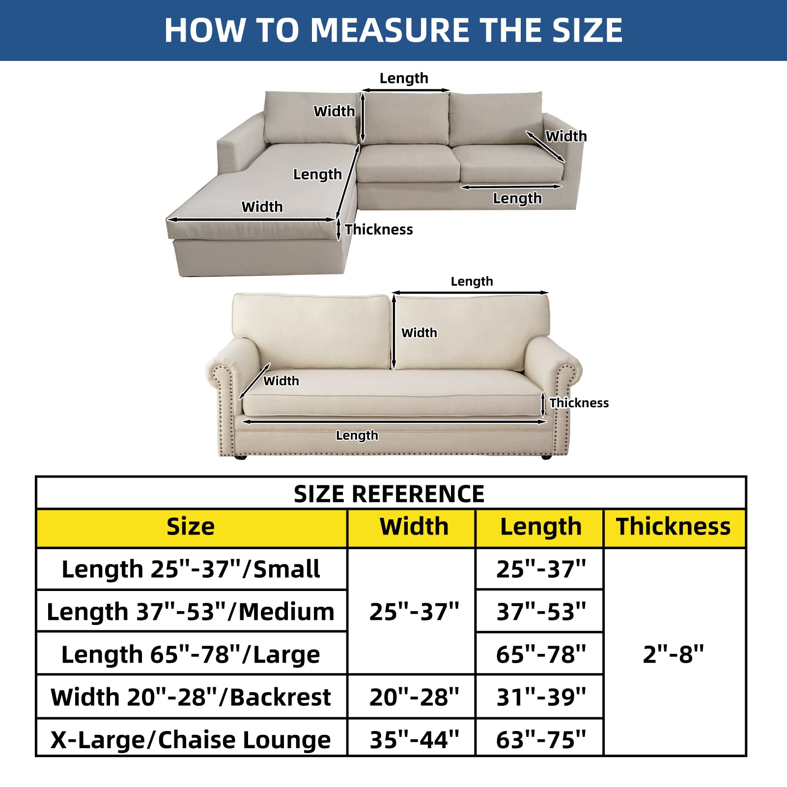 Eismodra L-Shaped Sectional Sofa Slipcover - Dark Gray X-Large Stretchable Couch Cover with Chaise Lounge Protector (1 Piece) - Perfect for Pet Owners, Living Room Furniture Protection & Home Decor Upgrade