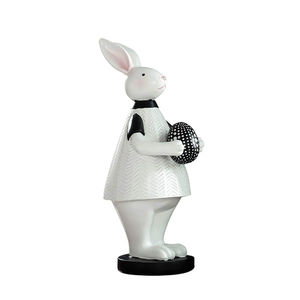 White Ceramic Bunny Cotton Ball Holder - Cute Rabbit Bathroom Decor for Vanity & Countertop - Decorative Cotton Ball Dispenser for Home, Spa, and Gift Ideas