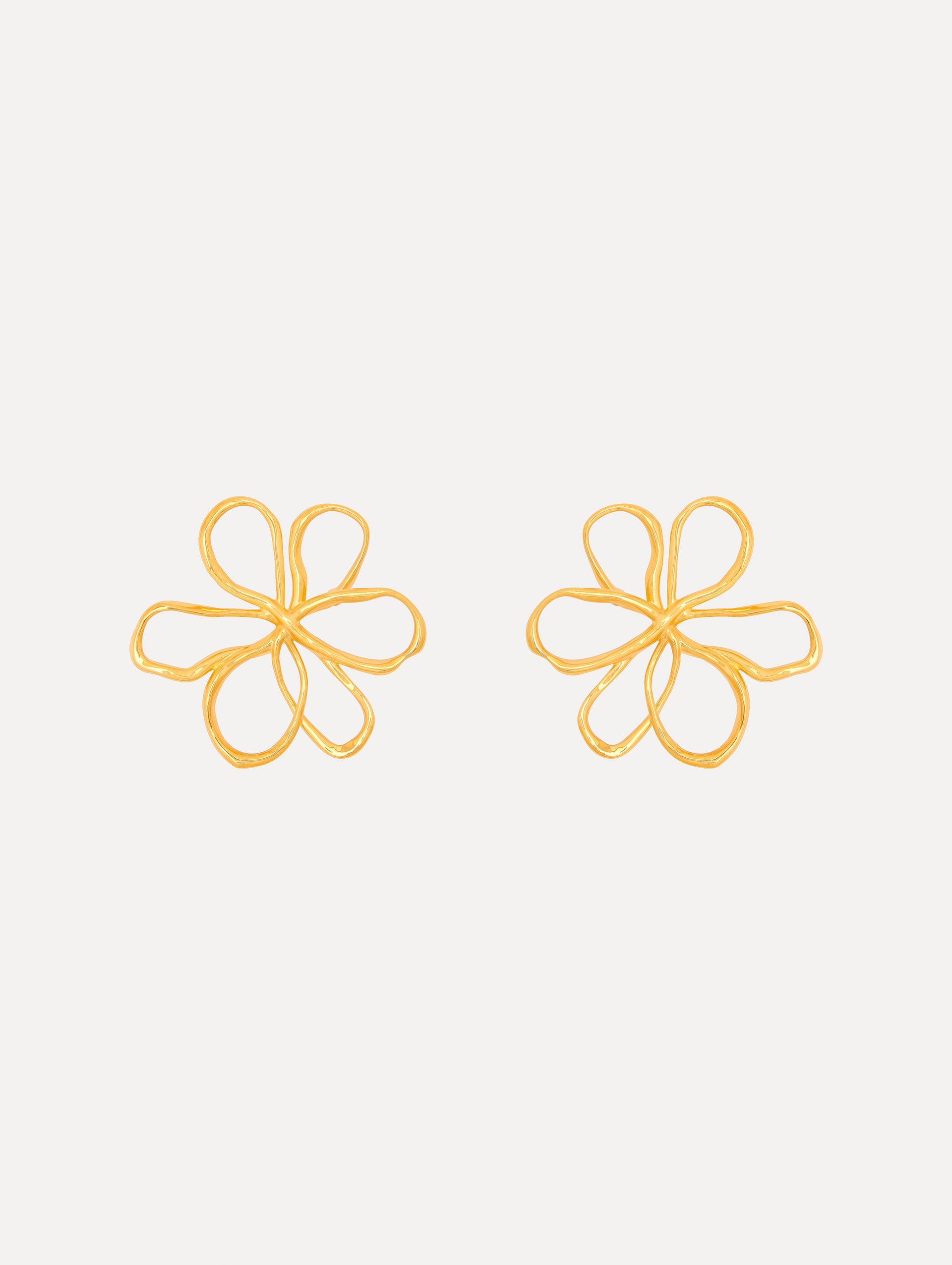 Small Threaded Flower Earrings for Women - Dainty Boho Floral Stud Earrings for Everyday Wear | Perfect for Casual Outfits, Weddings & Parties