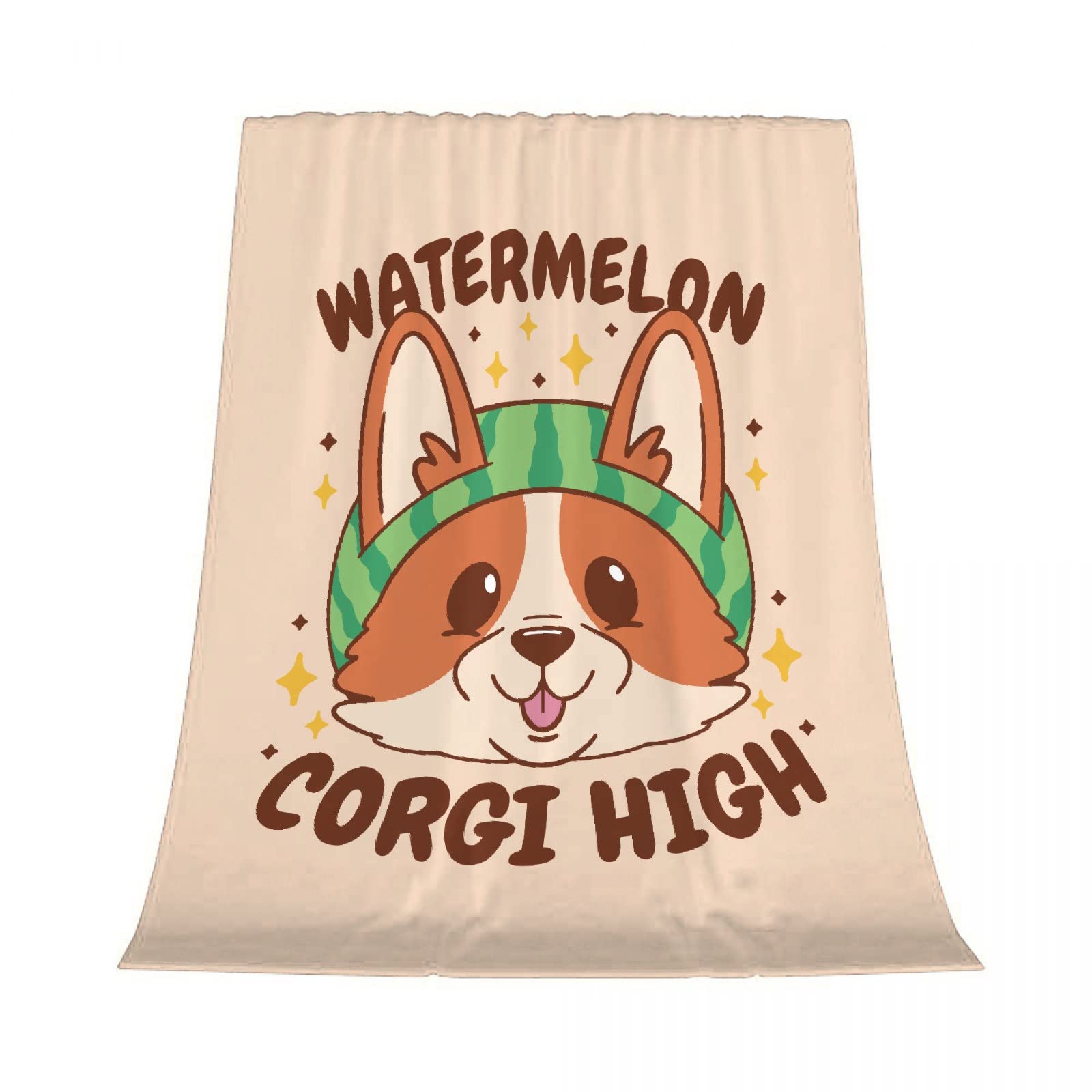 Lokapala Soft Flannel Blanket - Corgi Lover's Cozy Throw for Bed, Sofa & Lap | Warm & Lightweight for All Seasons | XXL 120x90 Inch Family Size | Perfect for Movie Nights, Camping & Home Decor