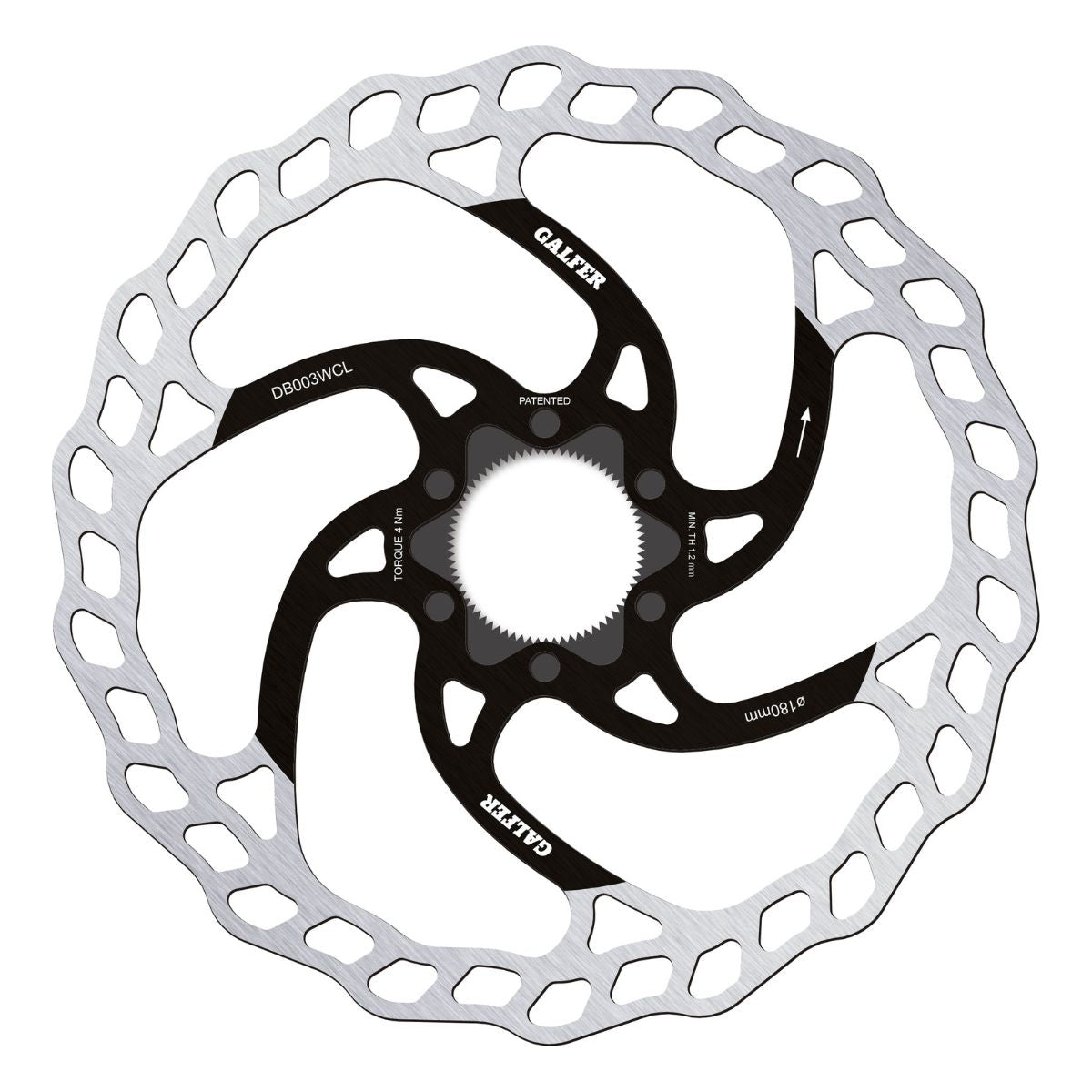 Galfer MTB Wave Disc Rotor Centerlock - High Performance Mountain Bike Brake Rotor for Trail & Downhill Riding | Durable & Lightweight Disc Brake System