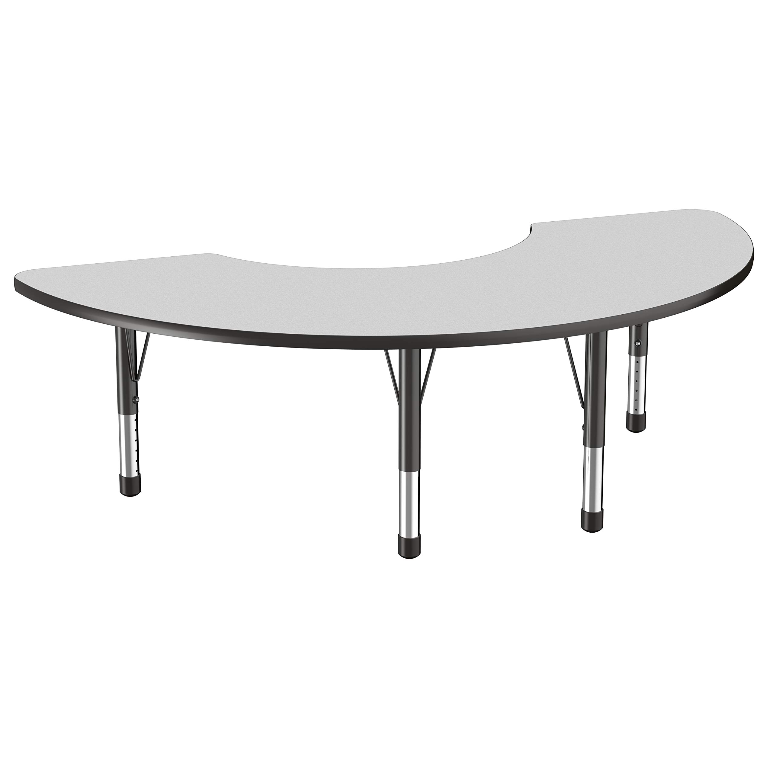 Factory Direct Partners 10076-GYBK Adjustable Height Kids Activity Table (36