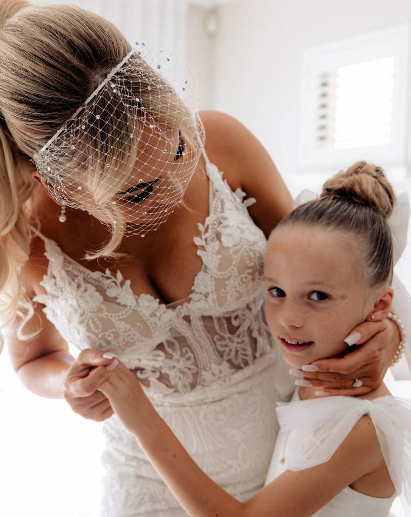 Elegant Pearl Clustered Bridal Headband with Optional Crystal Birdcage Veil - Breeanna Glam by Kezani | Perfect for Weddings, Prom, and Formal Events