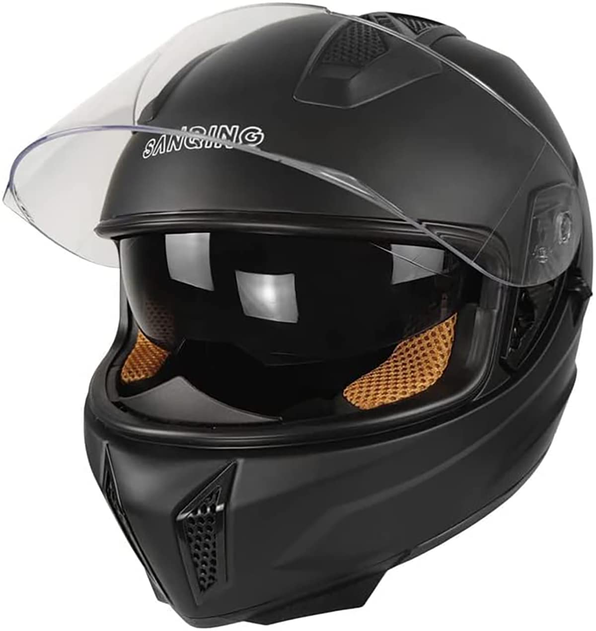 DOT Approved Motocross Helmet - Full Face Motorcycle Helmet with Clear Visor for Dirt Bike, Downhill & Off-Road Mountain Biking - Perfect for Racing, Trail Riding & Extreme Sports