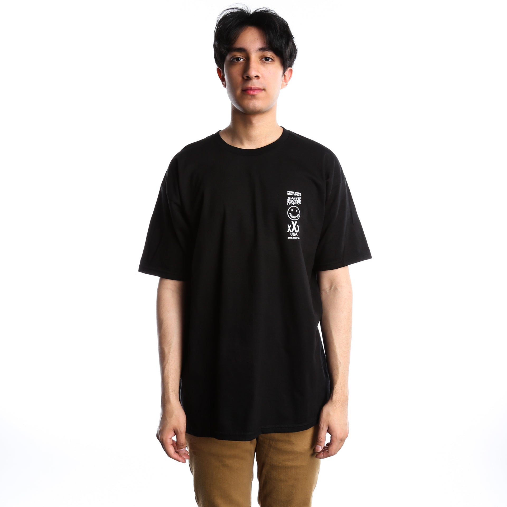 10 Deep Triple Stack III Tee - Premium Black Cotton T-Shirt for Men | Streetwear Fashion, Casual Wear & Urban Style