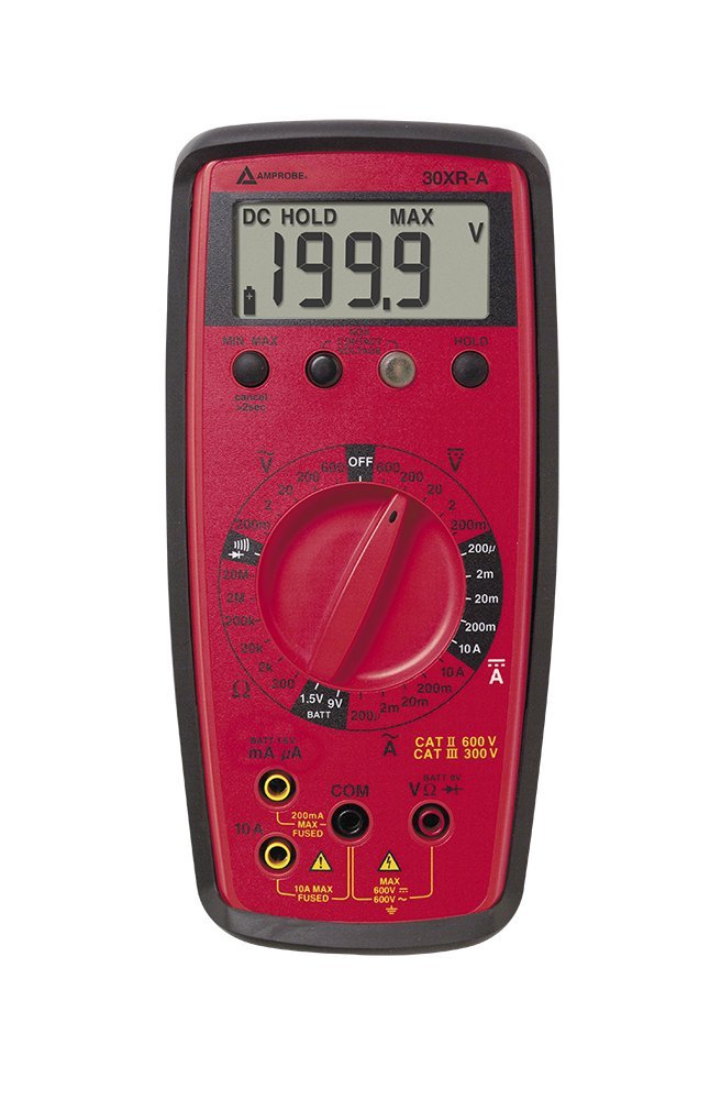 Amprobe 30XR-A Professional Digital Multimeter with Non-Contact Voltage Tester - Perfect for Electricians, HVAC Technicians & DIY Home Electrical Projects