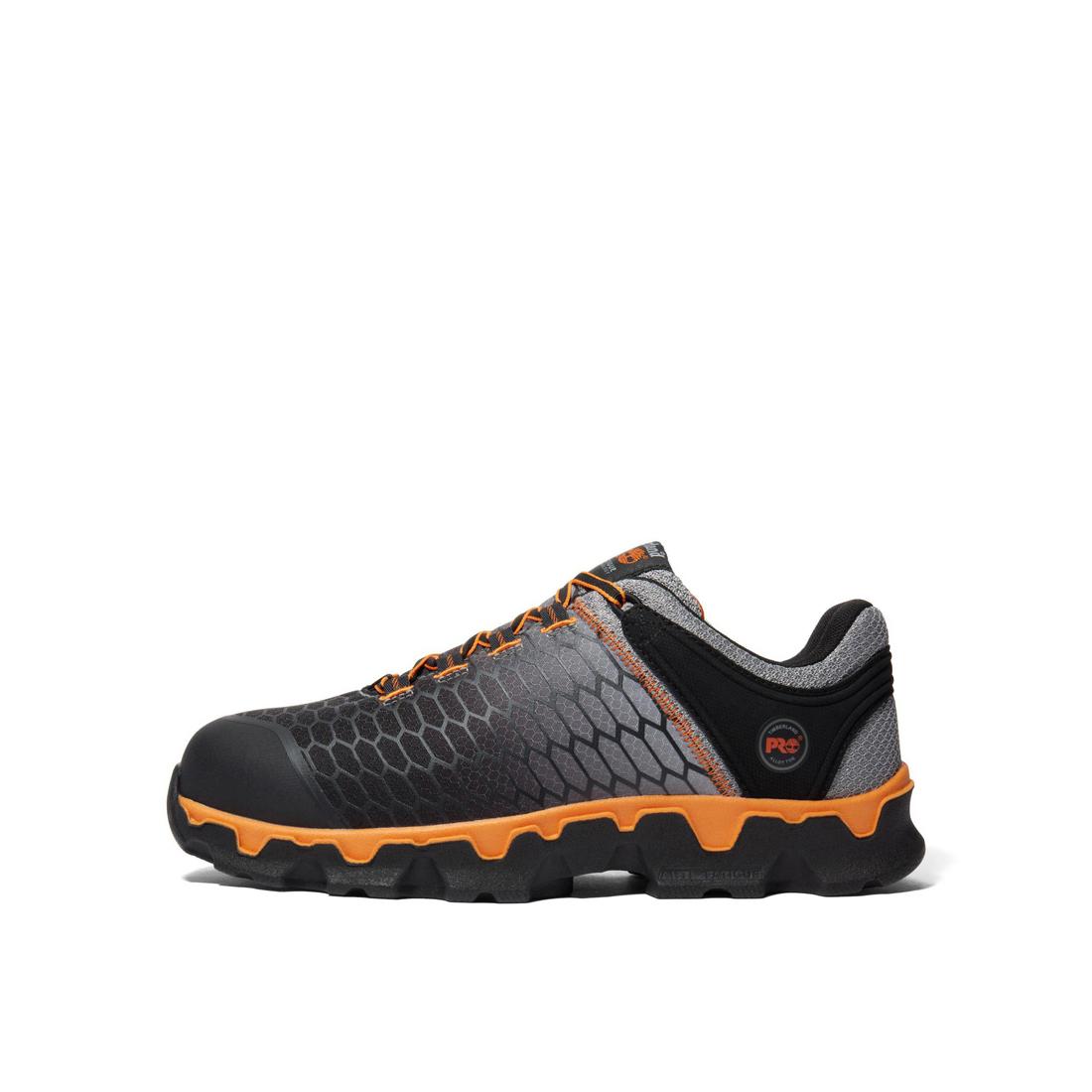 Powertrain Sport Alloy Toe Work Shoes - Orange Safety Shoes for Men, Lightweight & Durable for Construction, Warehouse & Industrial Work