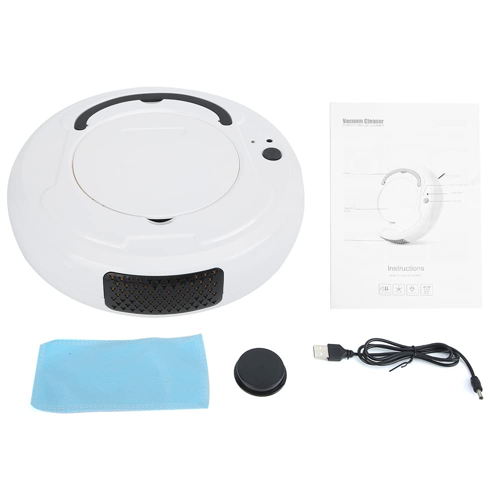 YEmirth Smart Robot Vacuum and Mop Cleaner - USB Rechargeable, Multifunctional Mini Sweeper for Hardwood Floors & Carpets | Perfect for Pet Hair, Dust & Daily Home Cleaning