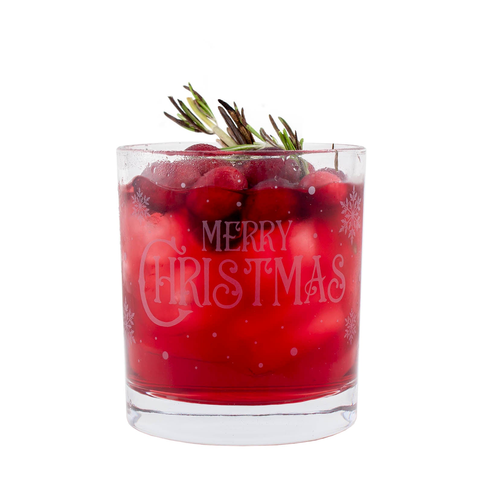BARCONIC® Christmas Collection Glassware - 10 oz Holiday Themed Drinking Glasses for Wine, Cocktails & Hot Beverages - Perfect for Christmas Parties, Gifts & Festive Celebrations