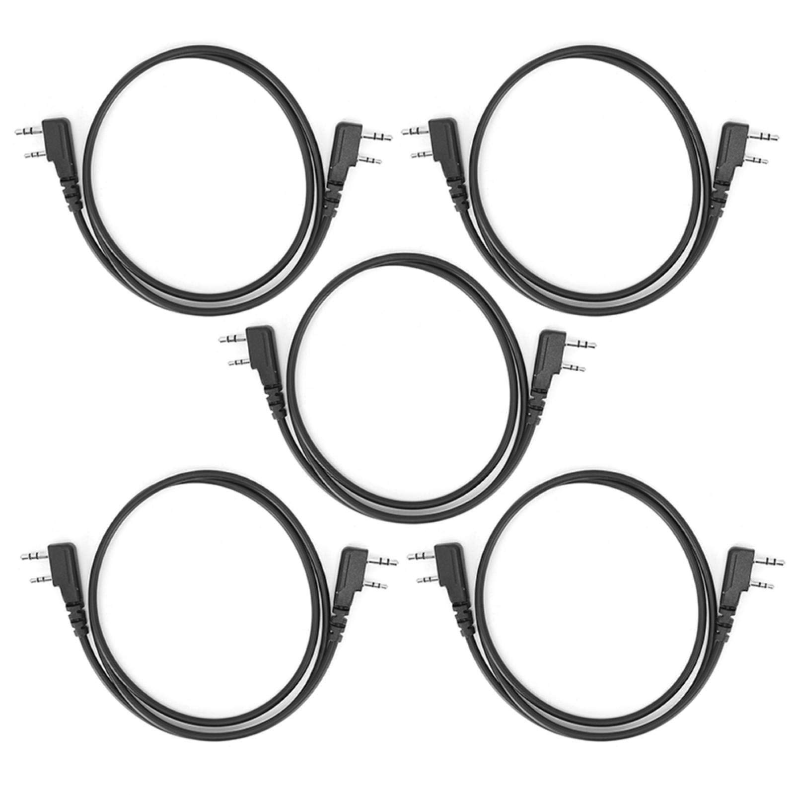 Tomanbery Professional 2-Pin Radio Copy Cable - Durable Portable Accessories for Two-Way Radios - Perfect for Communication, Security & Emergency Scenarios