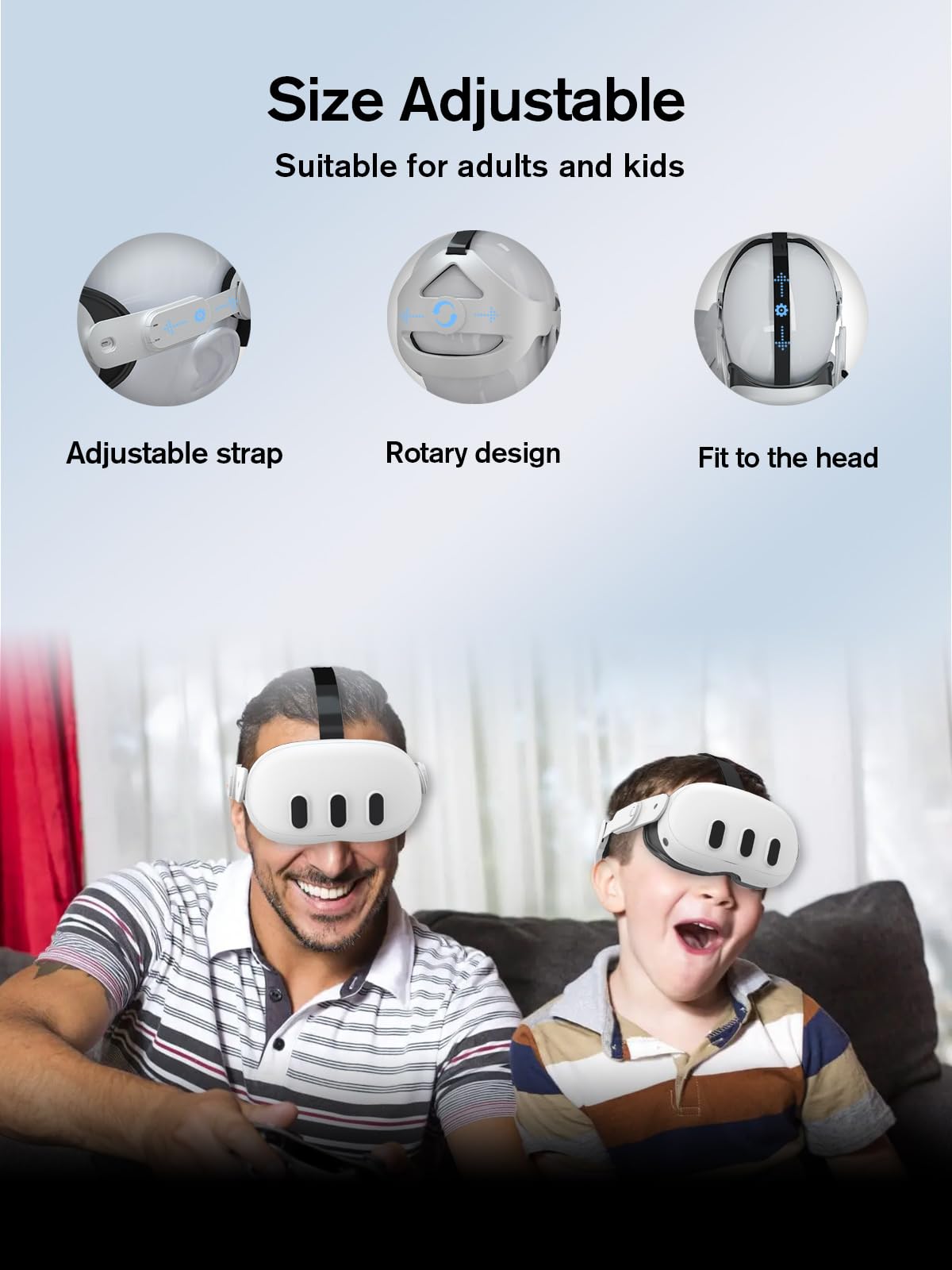 Adjustable Head Strap for Oculus Quest 2 VR Headset - Replacement Elite Strap for Enhanced Comfort & Support - Perfect for Gaming, VR Fitness & Extended Play Sessions