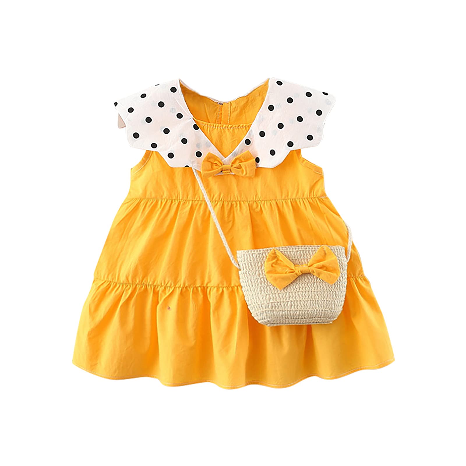 Polka Dot Princess Sleeveless Dress for Toddler Girls - Cute Baby Girl Outfit for Parties, Photos & Special Occasions