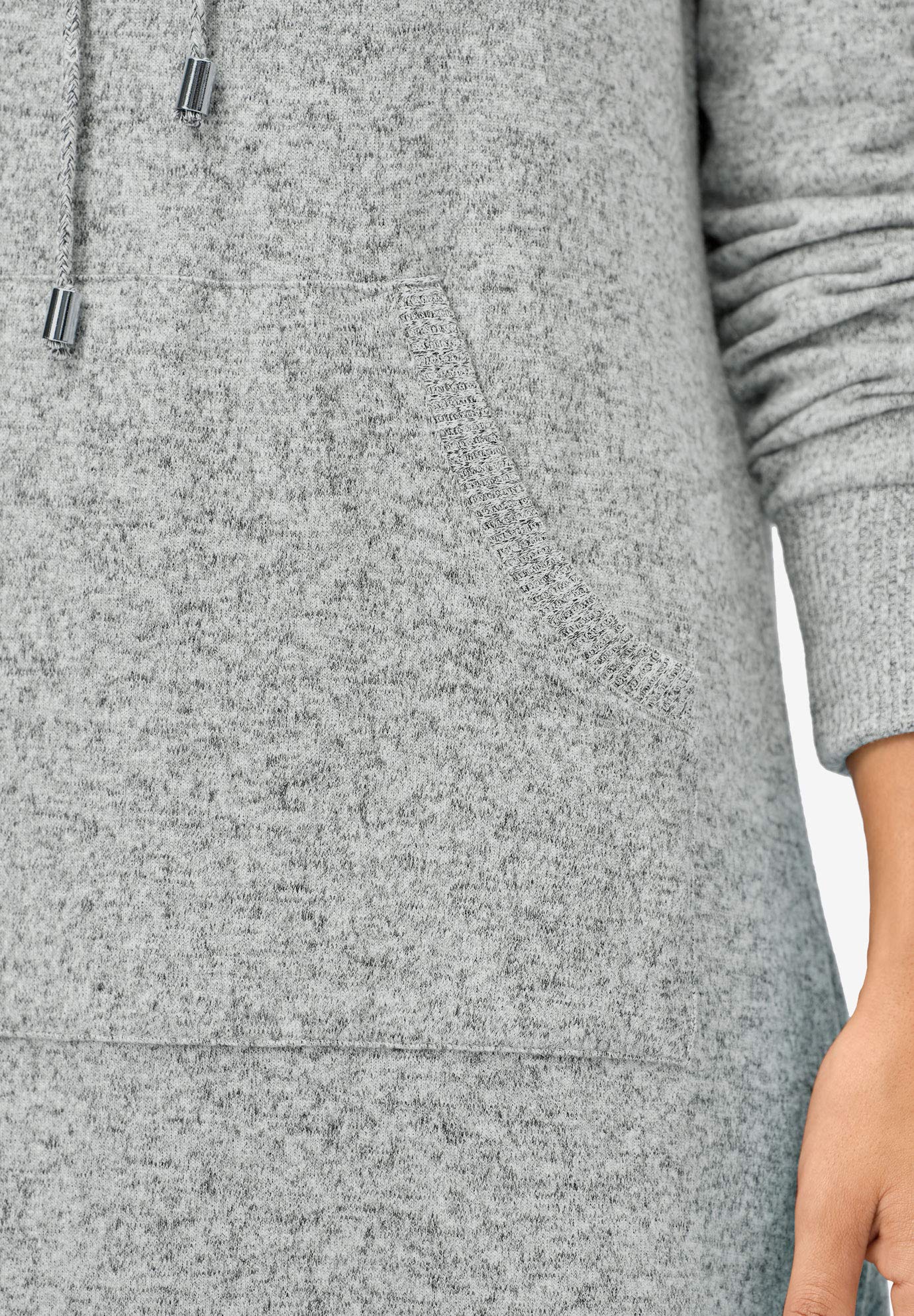 Ellos Women's Plus Size Funnel-Neck Lounge Sweatshirt Tunic - Soft Casual Pullover Top for Relaxing at Home, Lounging & Running Errands