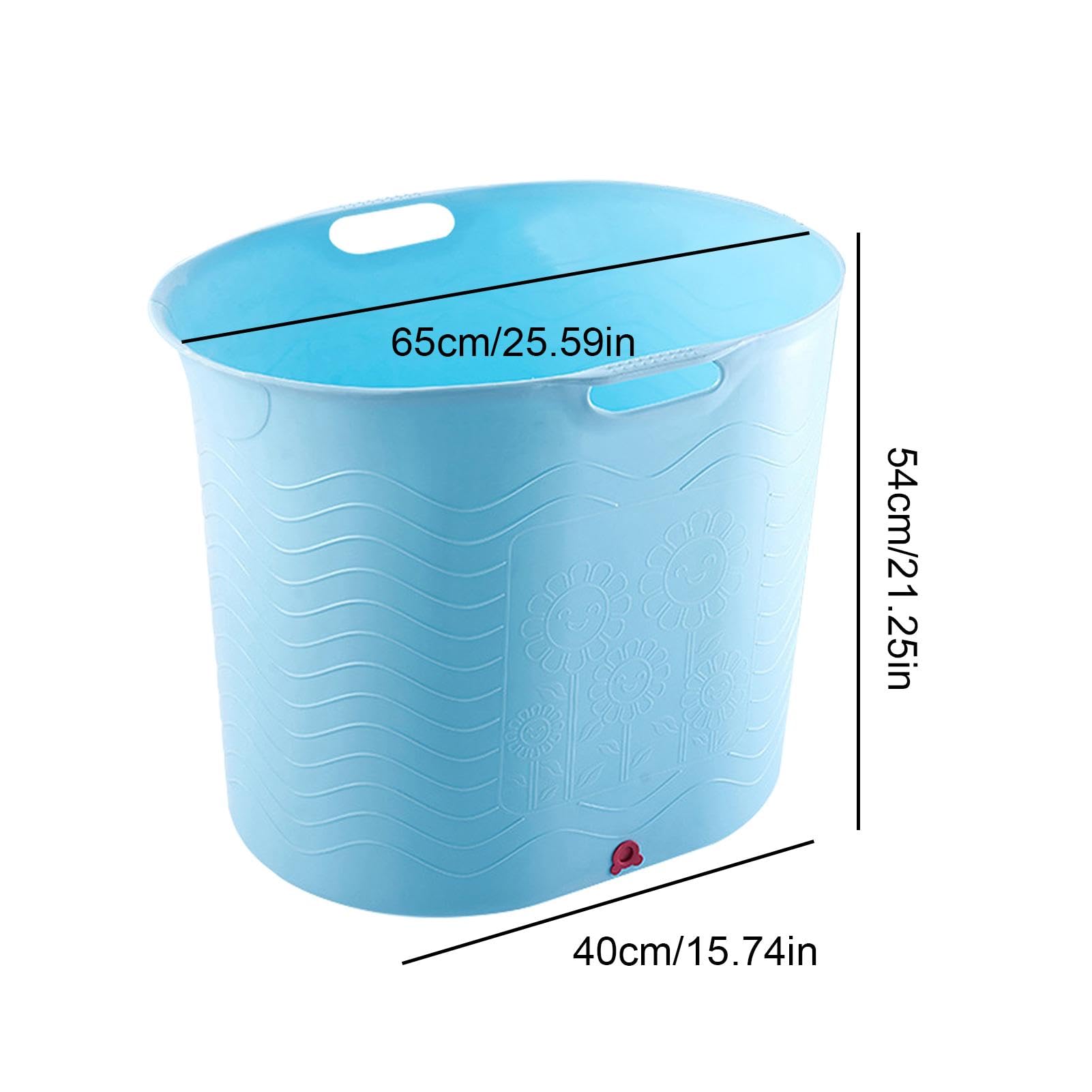 Safe & Portable Baby Bathtub for Toddlers - High Temperature Resistant, Drainage Bottom Design | Large Travel Bathtub Bucket for Newborns & Infants | Perfect for Home, Travel & Outdoor Baby Shower
