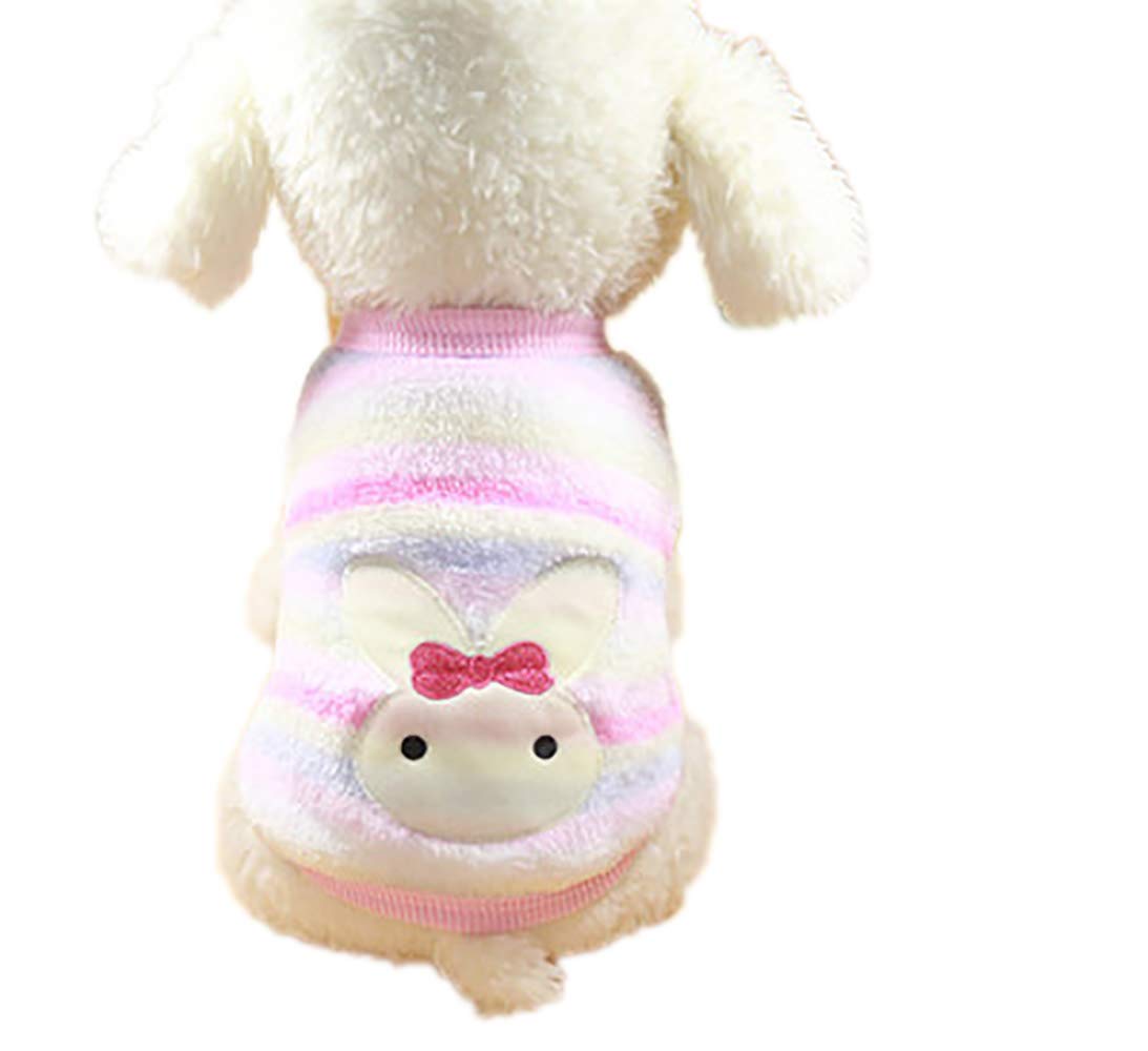 Warm Fleece Dog Sweater for Winter - Cozy Knit Pet Clothing for Puppies & Kittens | Perfect for Cold Weather & Indoor Comfort