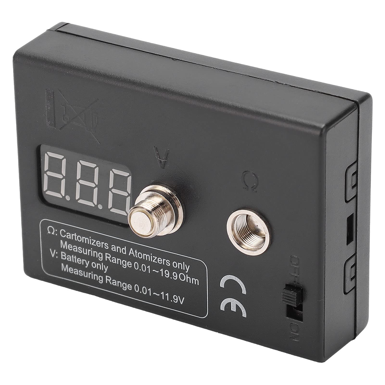 Digital Ohm Meter Tester - 0.01-20Ω Resistance Measurement Tool for Coils, Wires & Atomizers | DIY Electronics Repair, Vaping Mod Testing (3V Power)
