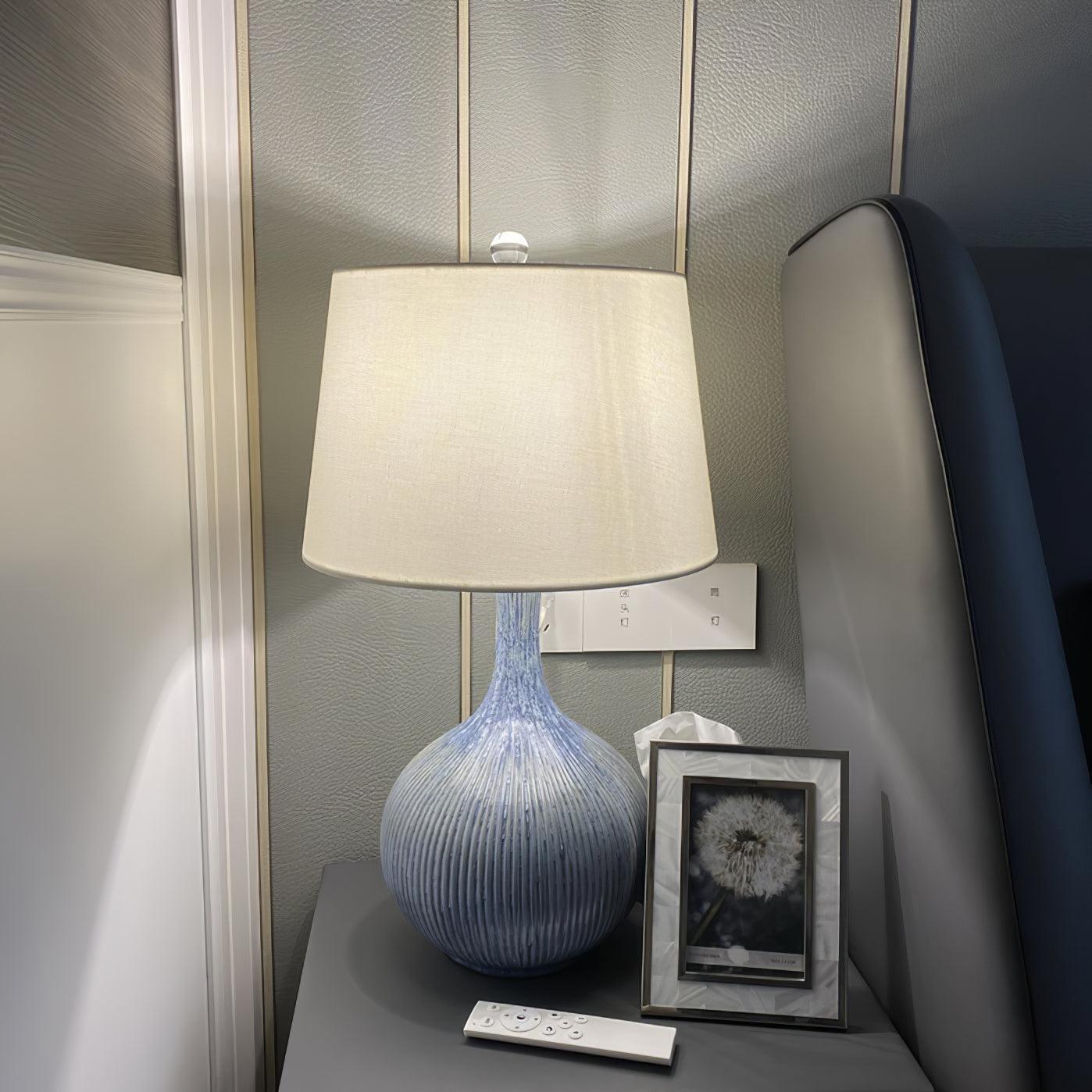 Kole Ceramic Table Lamp - Modern Home Decor for Living Room, Bedroom & Office - Stylish Lighting for Cozy Ambiance