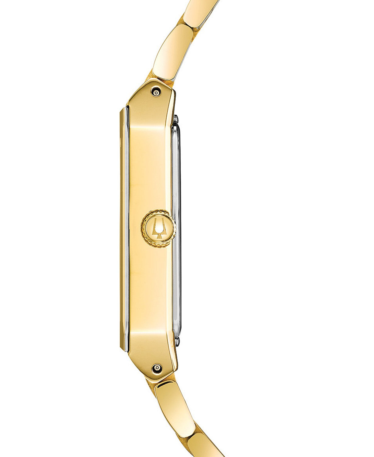 Bulova 97D120 Quadra Diamond Gold Stainless Steel Unisex Watch - Luxury Timepiece for Men & Women - Perfect for Formal Events, Business Meetings & Special Occasions