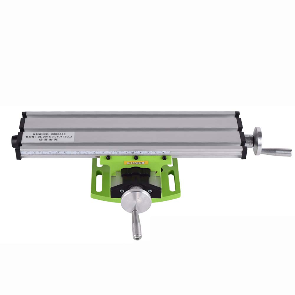 Multifunctional Mini Bench Vise - Precision Drill Press Milling Machine Compound Table Adjustable Worktable (BG-6350) for DIY Projects, Metalworking, and Woodworking