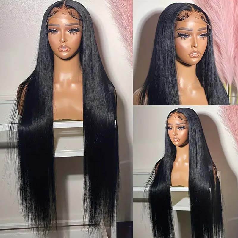 Eullair Affordable 4x4/13x4/13x6 Lace Front Wigs for Black Women - Straight/Body Wave/Curly/Yaki Straight Human Hair | Perfect for Daily Wear, Parties & Special Occasions
