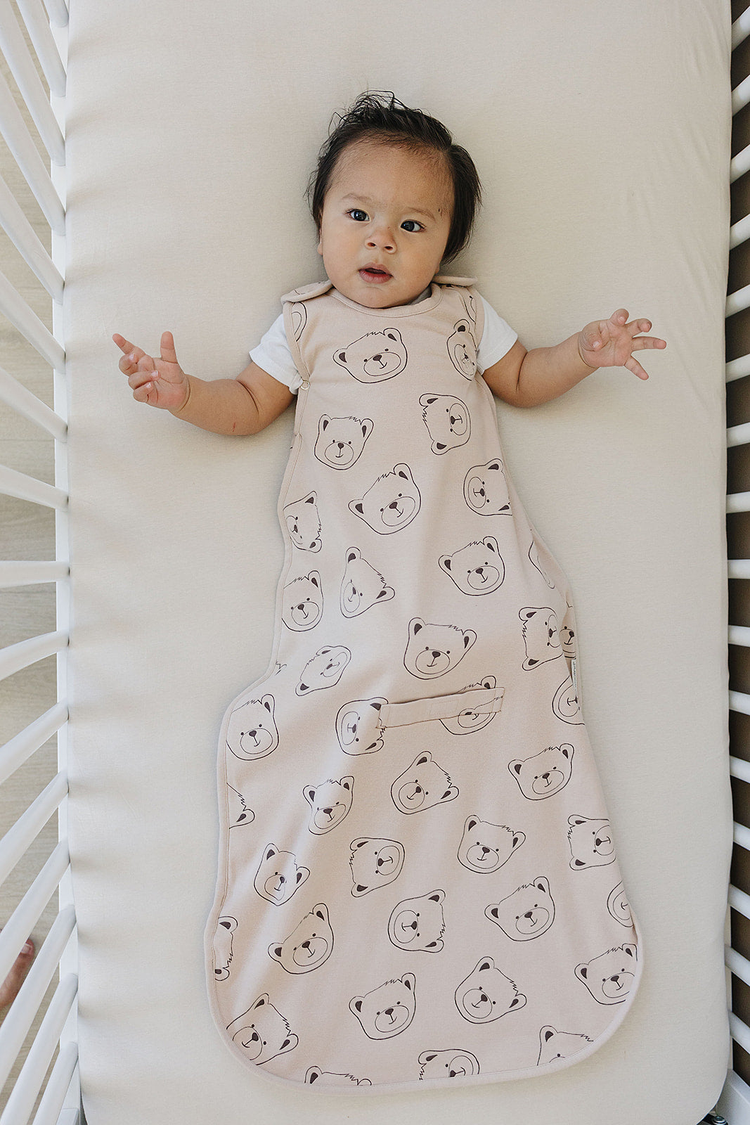 4 Season Ultimate Toddler Sleep Bag - Merino Wool & Organic Cotton for 2-4 Years - Teddy Bear Design - Cozy & Breathable for Nursery, Daycare & Travel
