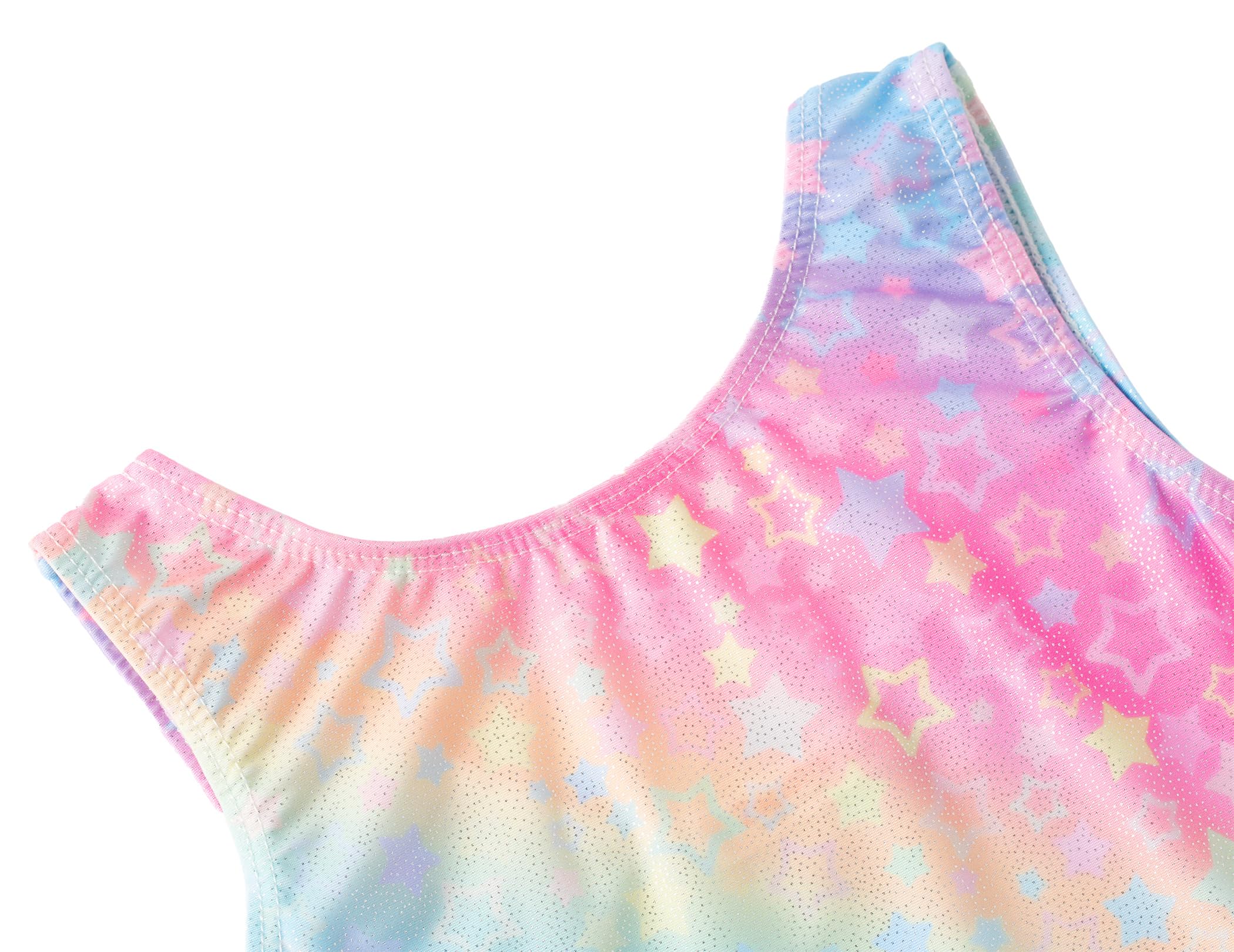 Zaclotre Girls Gymnastics Leotards - Sparkly Sleeveless Dance Unitards & Biketards with Gym Shorts for Ballet, Cheerleading & Performance | Perfect for Competitions, Recitals & Practice