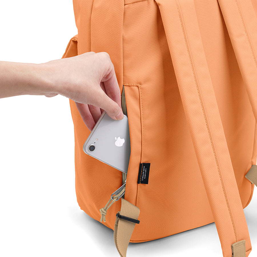 HELLOLULU Mini Carter All Day Backpack for Women - Lightweight Travel Daypack, Pale Orange - Perfect for Work, School, Hiking & Daily Commute