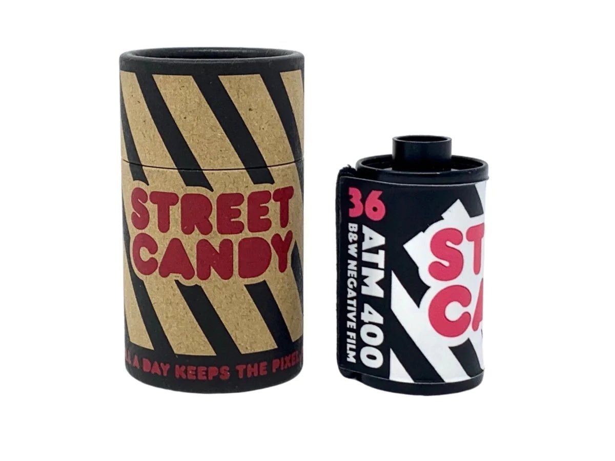 Flic Film Street Candy ATM 400 35mm Roll Film - 36 Exposures, High-Speed ISO 400 Color Negative Film for Street Photography & Low Light Shooting | Perfect for Urban Exploration, Night Scenes & Documentary Style Photos