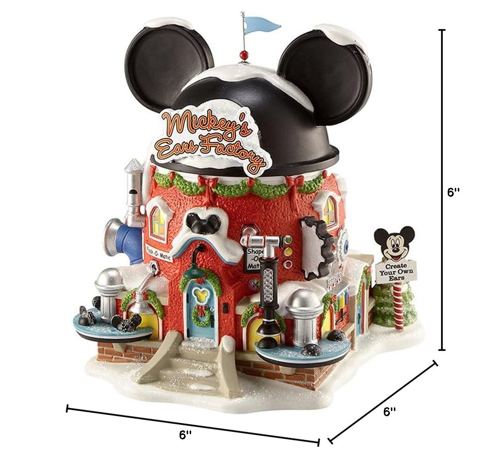 Department 56 North Pole Village Mickey's Ear Factory 6.69