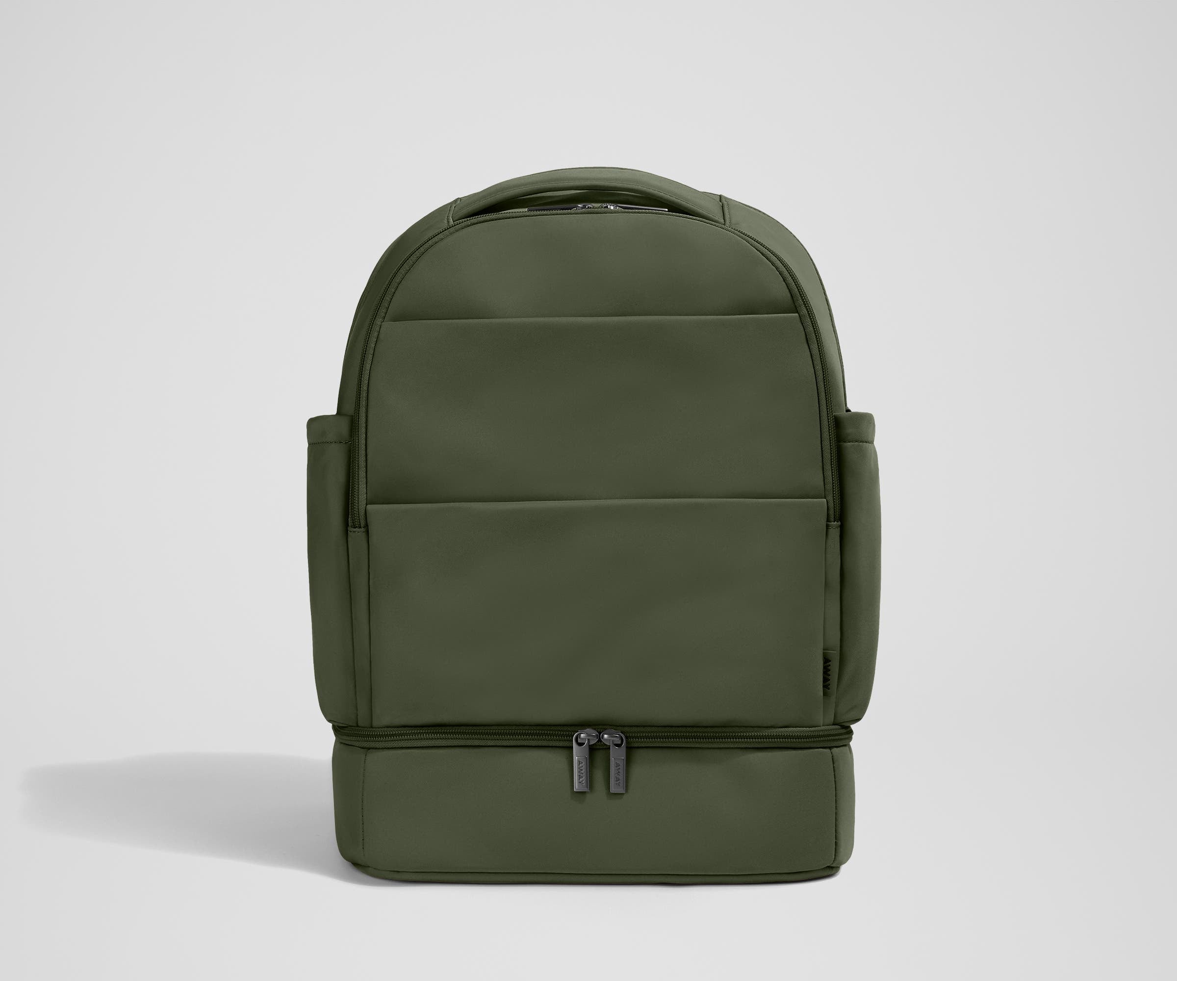 Premium Olive Green Double Diaper Backpack - Spacious Baby Essentials Organizer for Travel, Hiking & Daily Parenting - Waterproof & Durable Diaper Bag for Moms & Dads