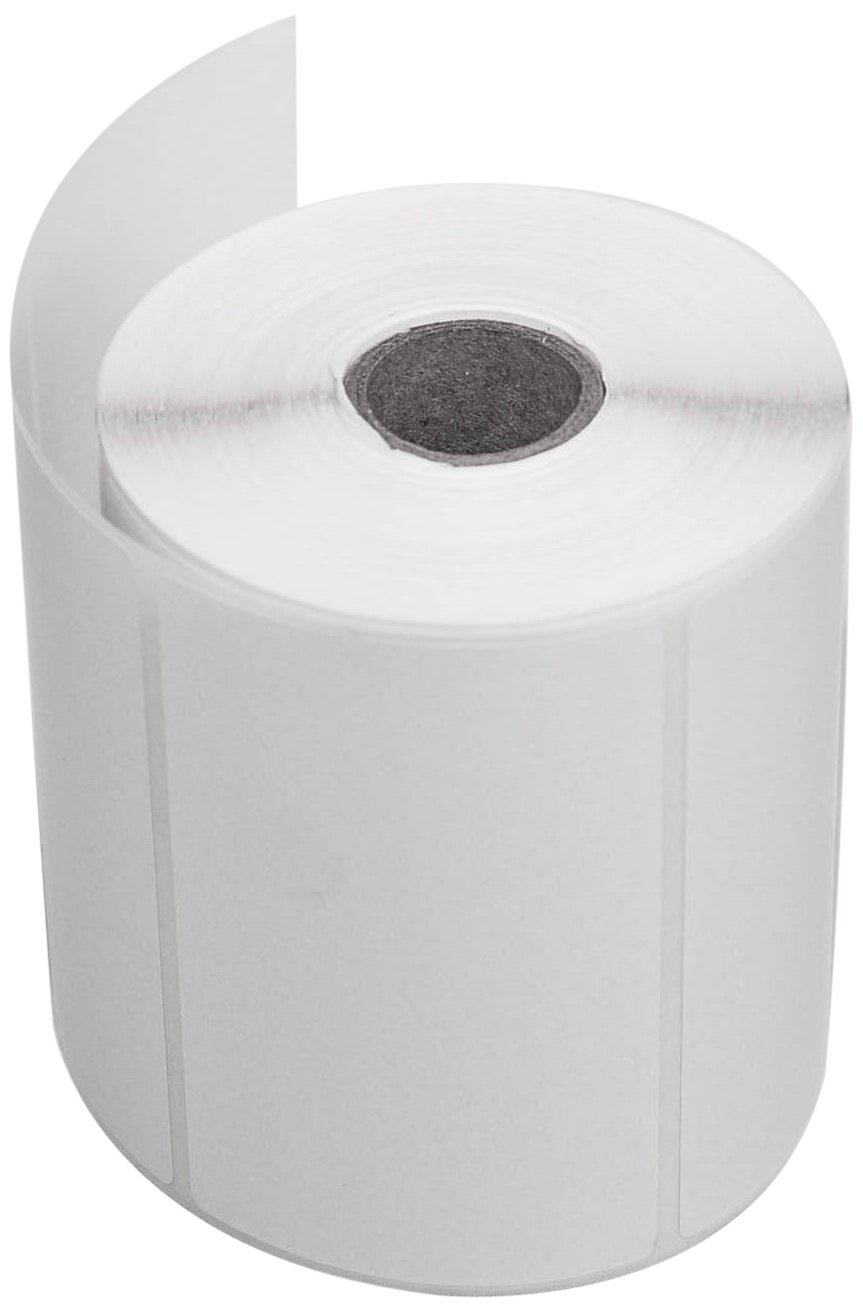 CompuLabel Direct Thermal Labels 4x2.5 Inch White Roll - Permanent Adhesive, Perforated, 575 Labels/Roll (12 Rolls/Carton) - Ideal for Shipping, Inventory & Barcode Labeling