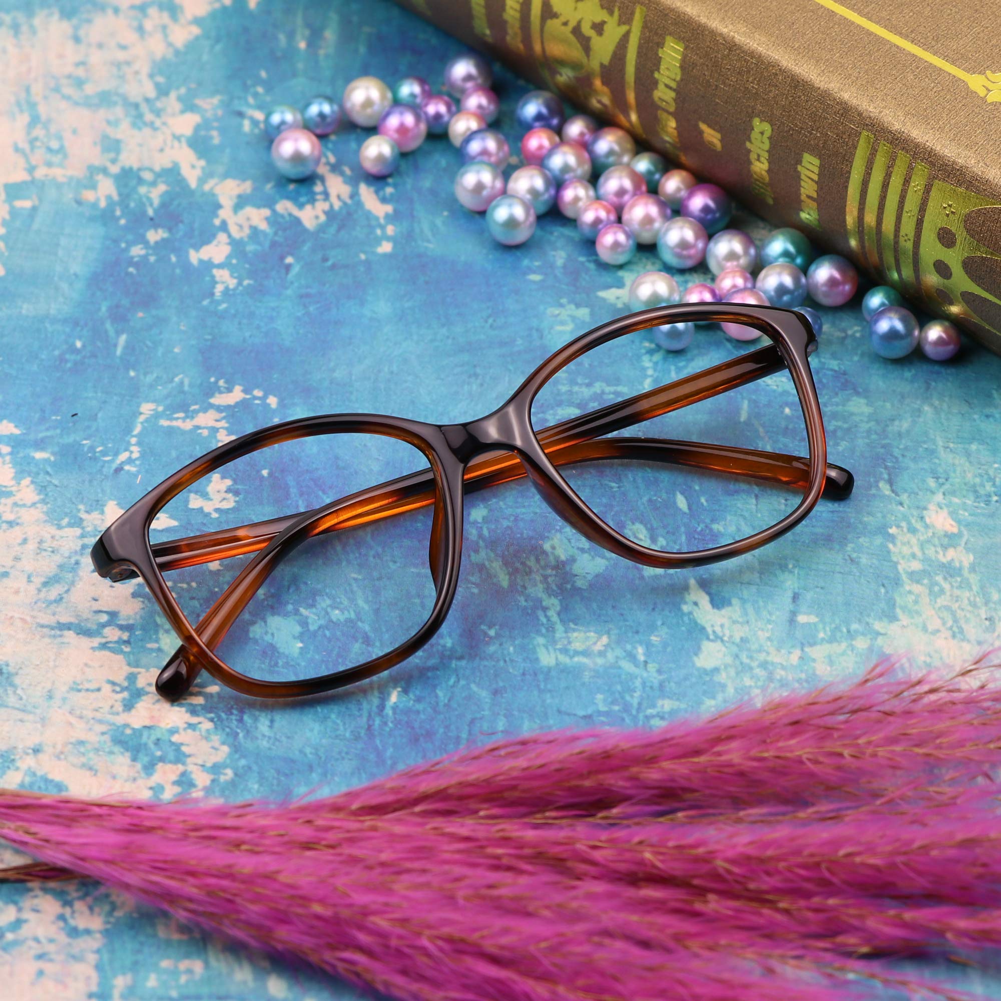 LifeArt Blue Light Blocking Glasses - Anti Eyestrain Computer & Gaming Glasses for Women & Men - Anti Glare Reading/TV Glasses (Tortoise, 3.25x Magnification) - Perfect for Office Work, Screen Time & Night Driving