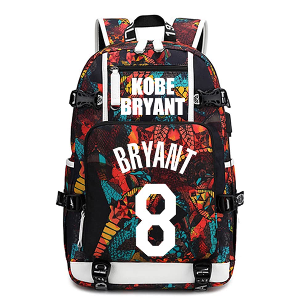 KB24 Luminous Basketball Backpack for Men & Women - Glow in the Dark Fan Gear, Durable Travel Backpack for Gym, School & Outdoor Sports (Style 2)