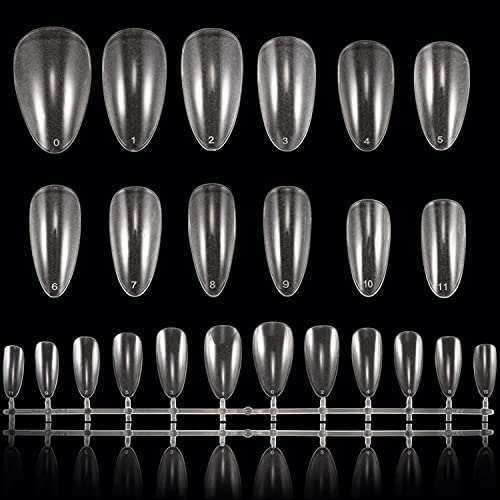 COSLUXE 240PCS Acrylic Press On Nails - Soft Gel Fake Nails Full Cover Tips for DIY Nail Art & Salon Practice (Natural Style) | Perfect for Parties, Weddings & Daily Wear