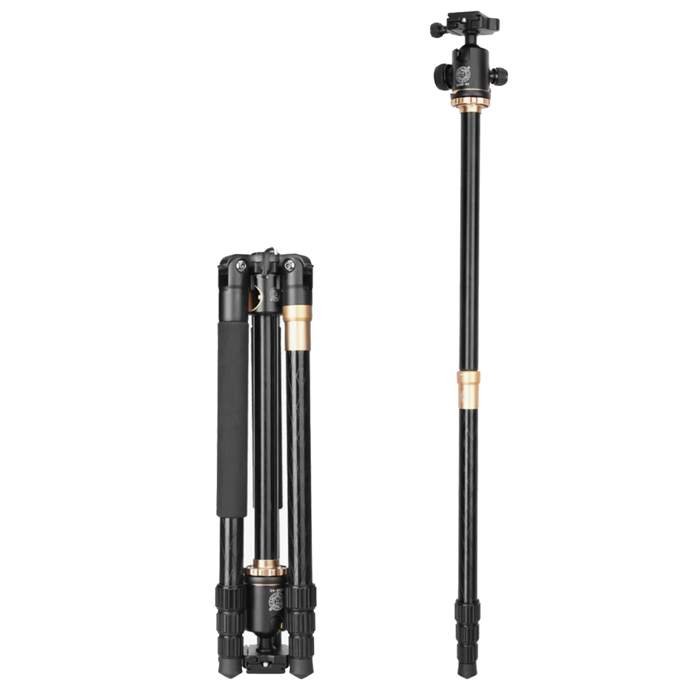Beike QZSD Q999H Aluminum Convertible Tripod Stand with Flat Lay Extension Arm - Perfect for Photography, Vlogging, and Product Shooting
