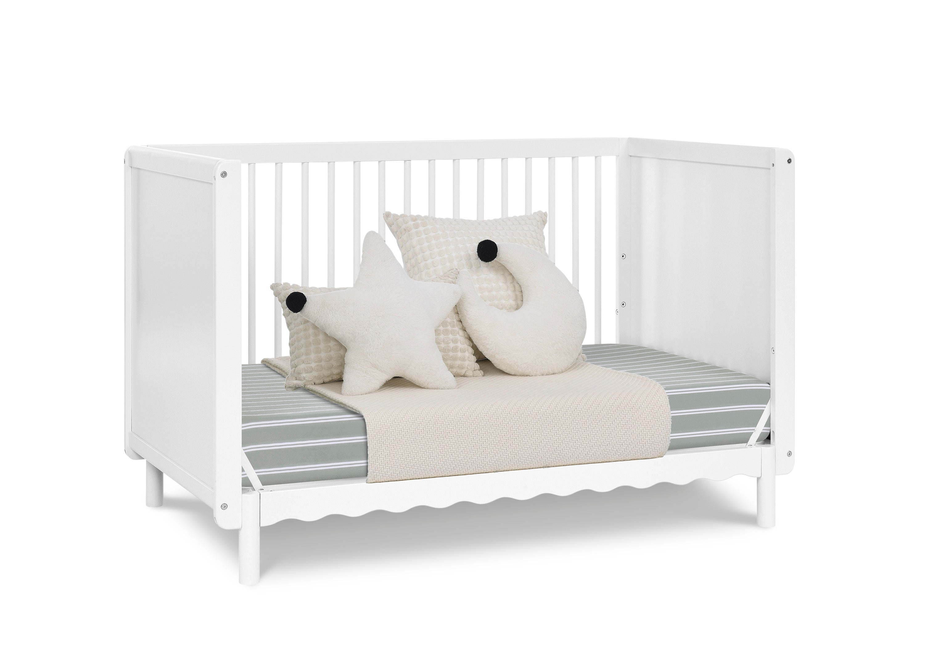 William 4-in-1 Convertible Baby Crib - Greenguard Gold Certified, Toddler Bed & Daybed Conversion - Safe Nursery Furniture for Newborn to Kids Room
