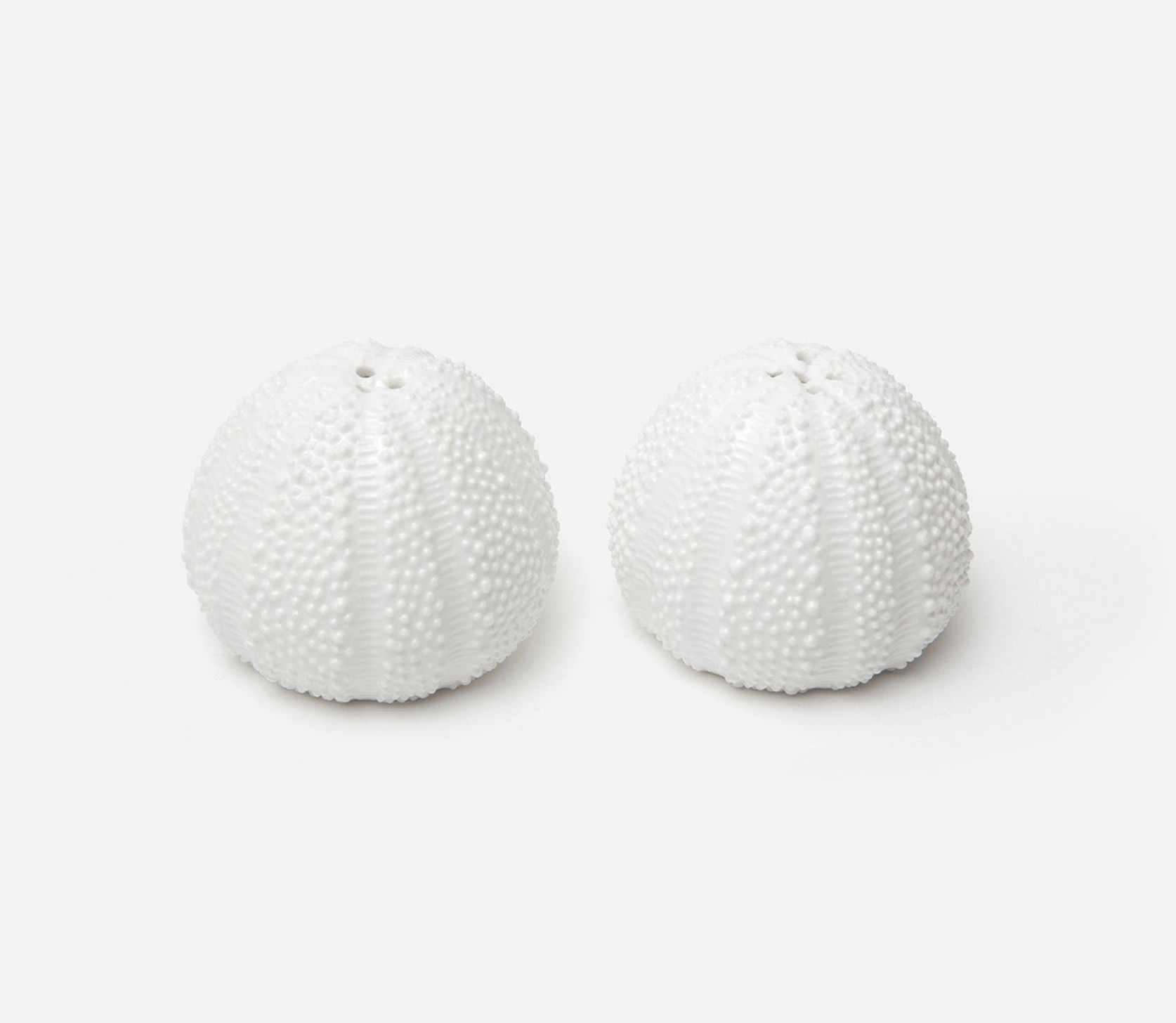 Premium Sea Urchin Salt and Pepper Shakers Set - Elegant Ceramic Ocean-Themed Tableware for Dining & Kitchen Decor - Perfect for Beach House, Seafood Restaurant, and Coastal-Themed Parties