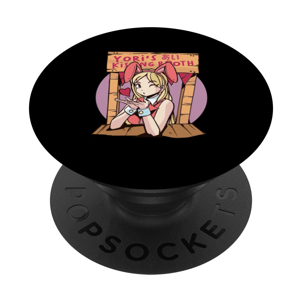 Yori's Kissing Booth Anime Japanese Manga Chibi Kawaii Otaku PopSockets Swappable PopGrip - Cute Phone Grip for Anime Fans, Manga Lovers & Kawaii Collectors | Perfect for Smartphones, Tablets & PopSocket-Compatible Devices