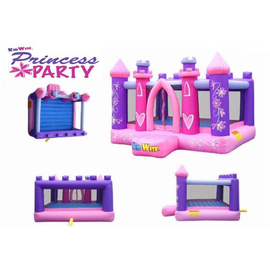 KidWise Princess Party Bounce House for Kids - Inflatable Castle Playhouse for Birthday Parties, Backyard Fun & Outdoor Events