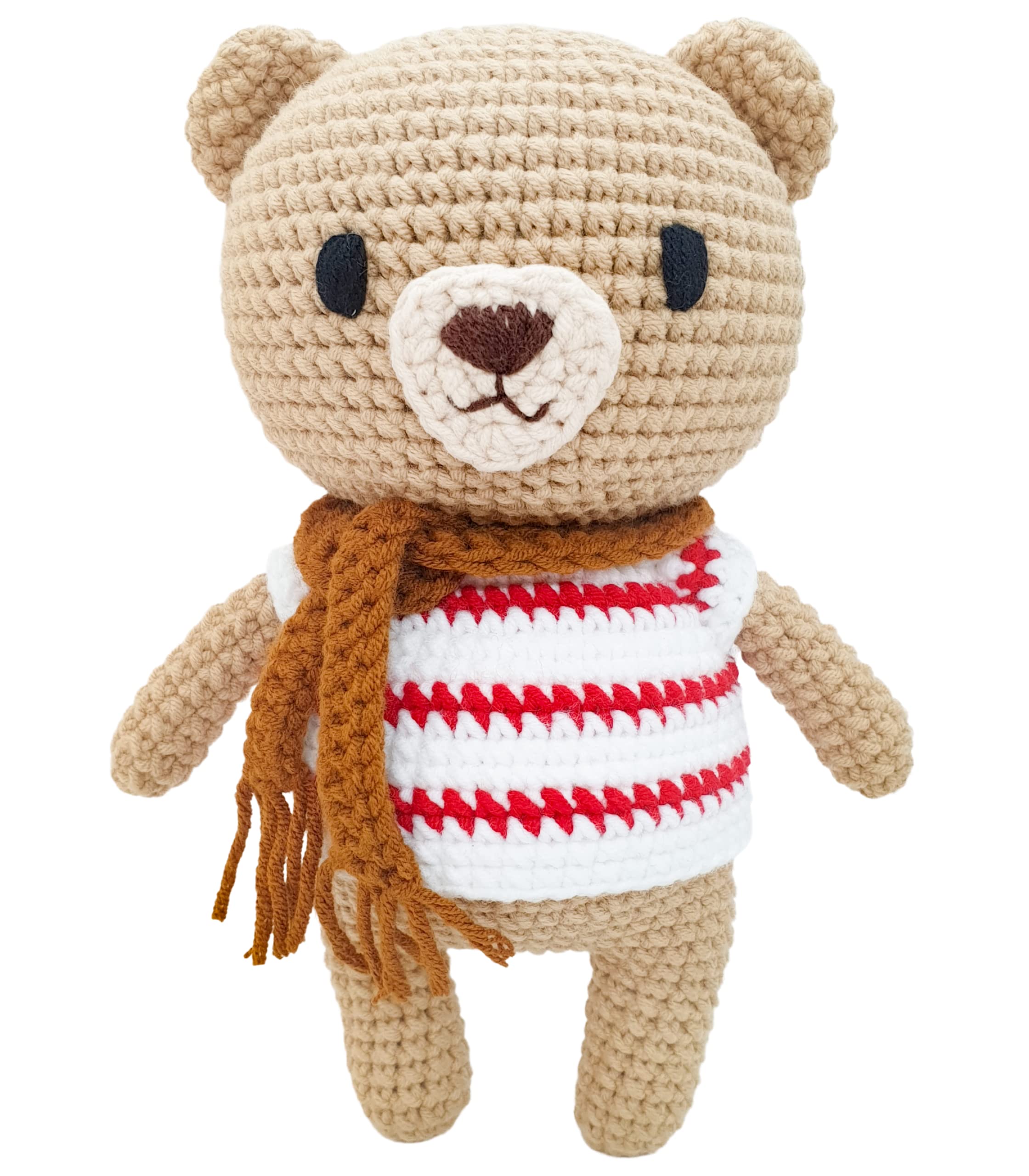 Handmade Crochet Bear Plush Toy - 7.5