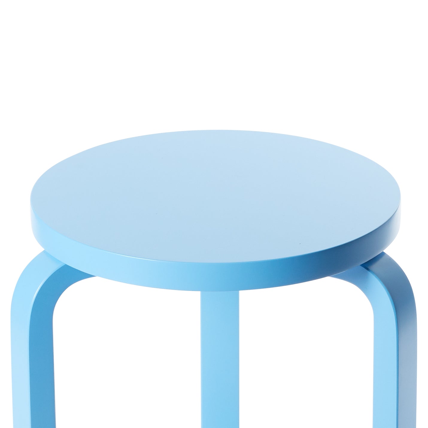 Stool 60 - Medium Height Bar Stool in Bright Blue - Perfect for Kitchen Island, Breakfast Nook & Home Bar Decor
