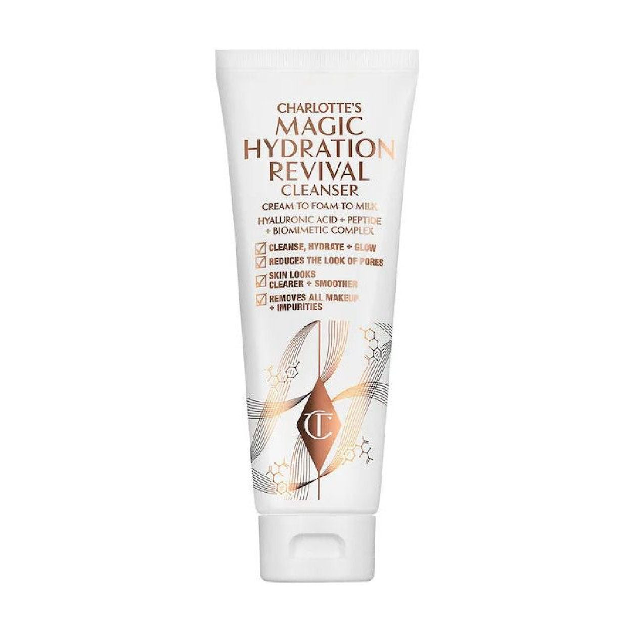 Charlotte's Magic Hydration Revival Cleanser - Gentle Face Wash for Dry & Sensitive Skin | Hydrating & Nourishing Daily Cleanser for Women | Perfect for Morning & Night Skincare Routine