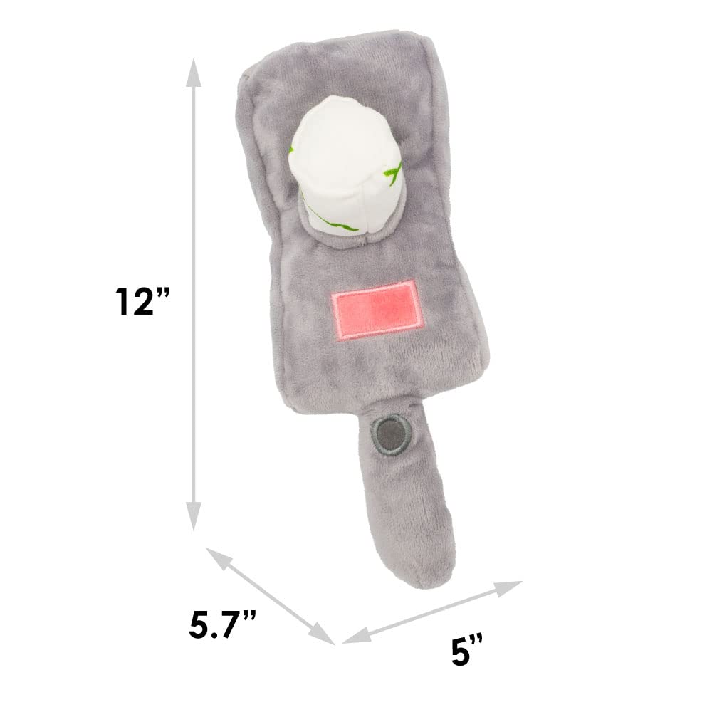 Buckle-Down Rick and Morty Portal Gun Plush Dog Toy with Squeaker - 10.5