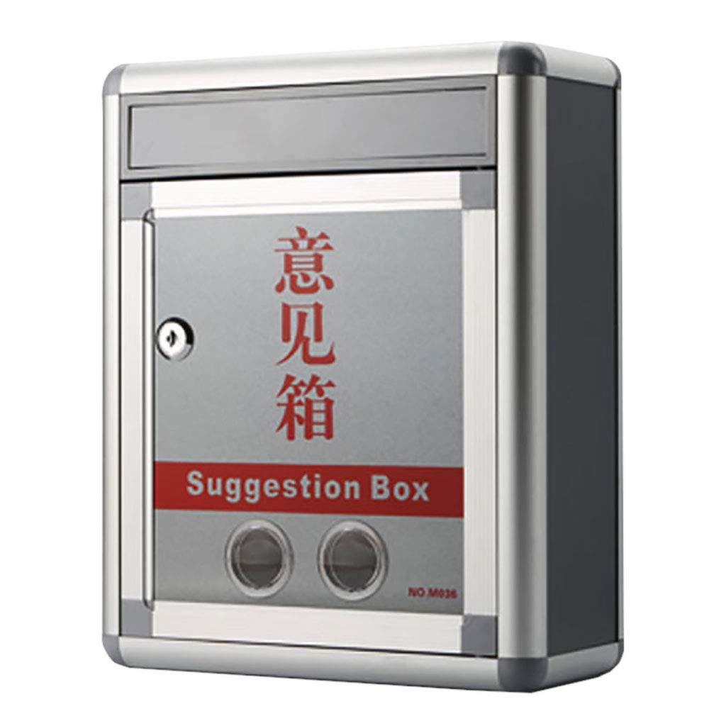 Wall Mounted Mailbox with Suggestion Slot - Outdoor Weatherproof Letter Box for Home & Office - Perfect for Complaints, Feedback, and Secure Mail Delivery