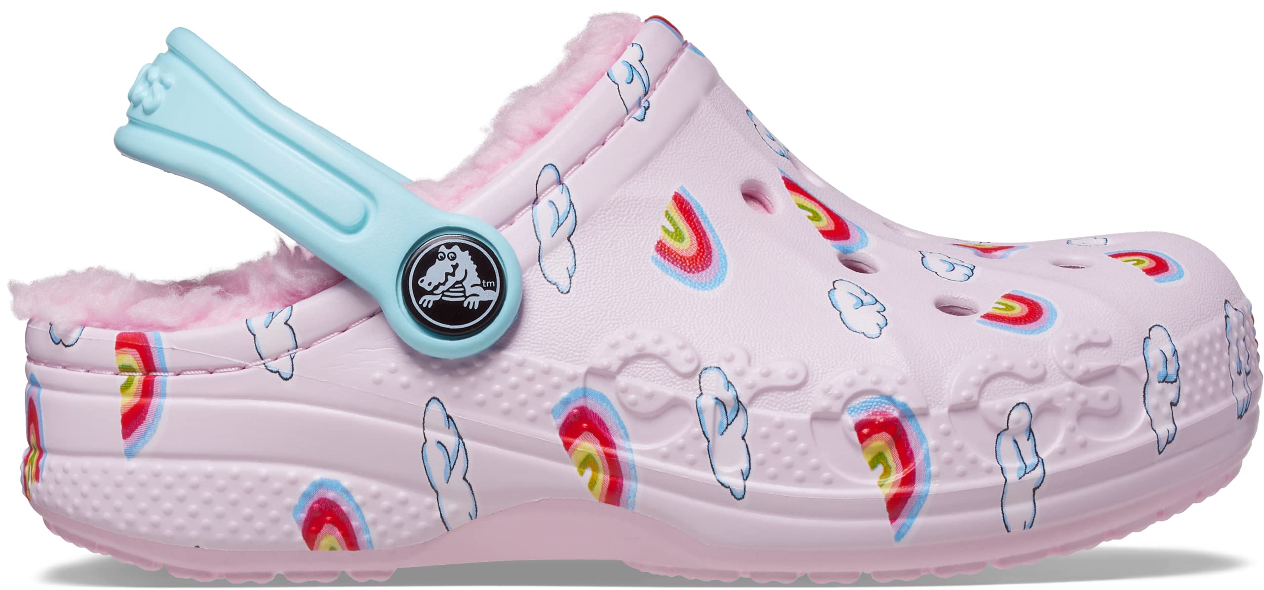 Crocs Unisex-Child Baya Lined Printed Clog | Kids Water Shoes for Beach, Pool & Outdoor Play | Comfortable & Lightweight Slip-On Shoes
