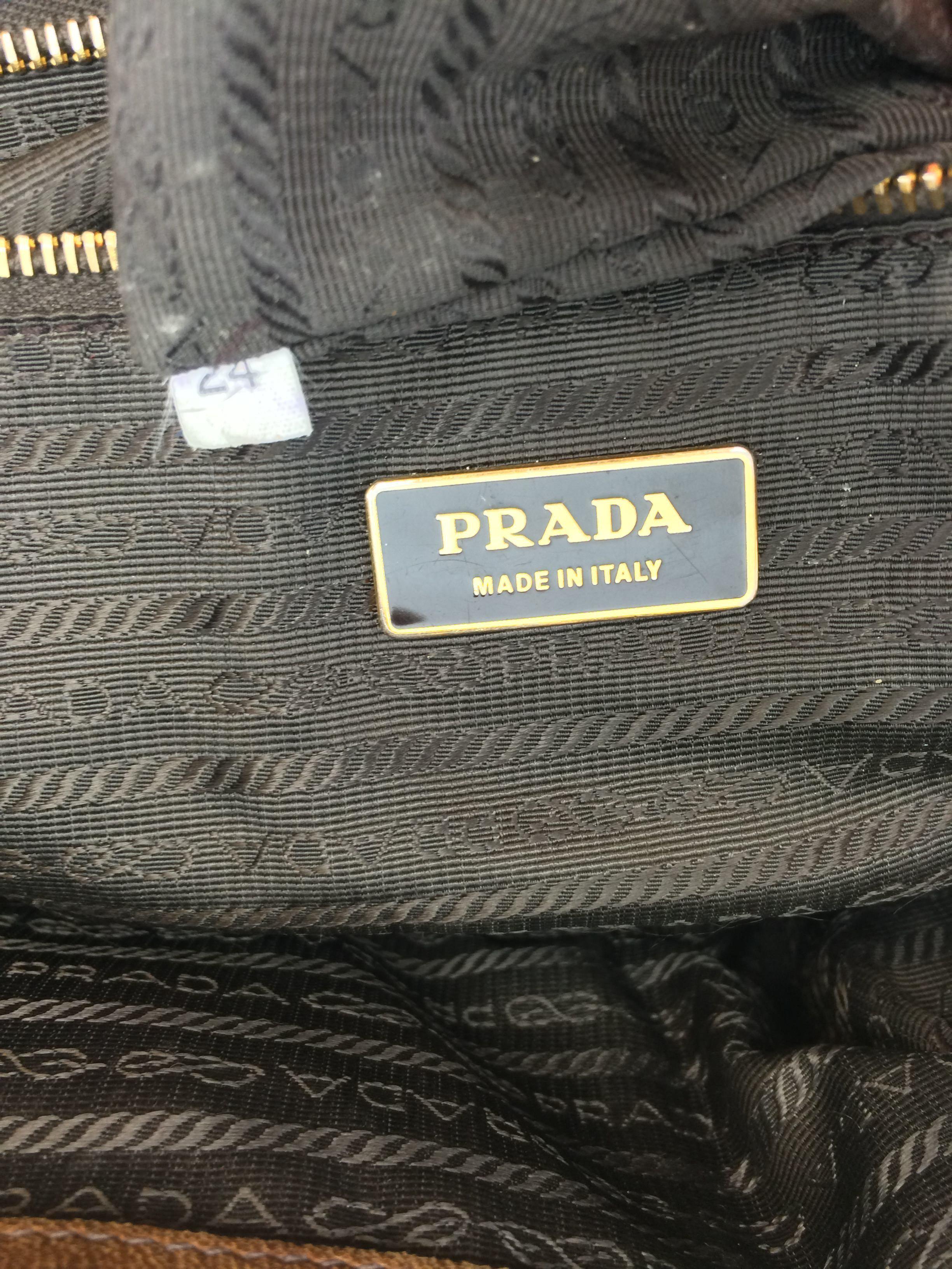 Prada Nappa Gaufre Antik Leather Tote Bag for Women - Luxury Designer Handbag for Work, Travel & Everyday Use