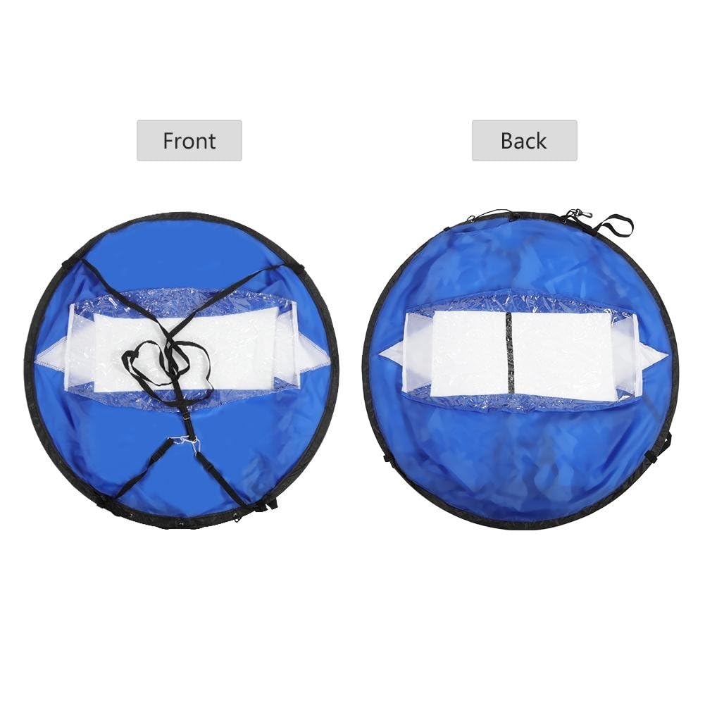 42 Inch Foldable Kayak Sail - Pop Up Wind Sail Kit for Kayaks, Canoes & Inflatable Boats | Lightweight PVC Downwind Sail | Perfect for Kayaking, Canoeing & Stand Up Paddle Boarding Adventures