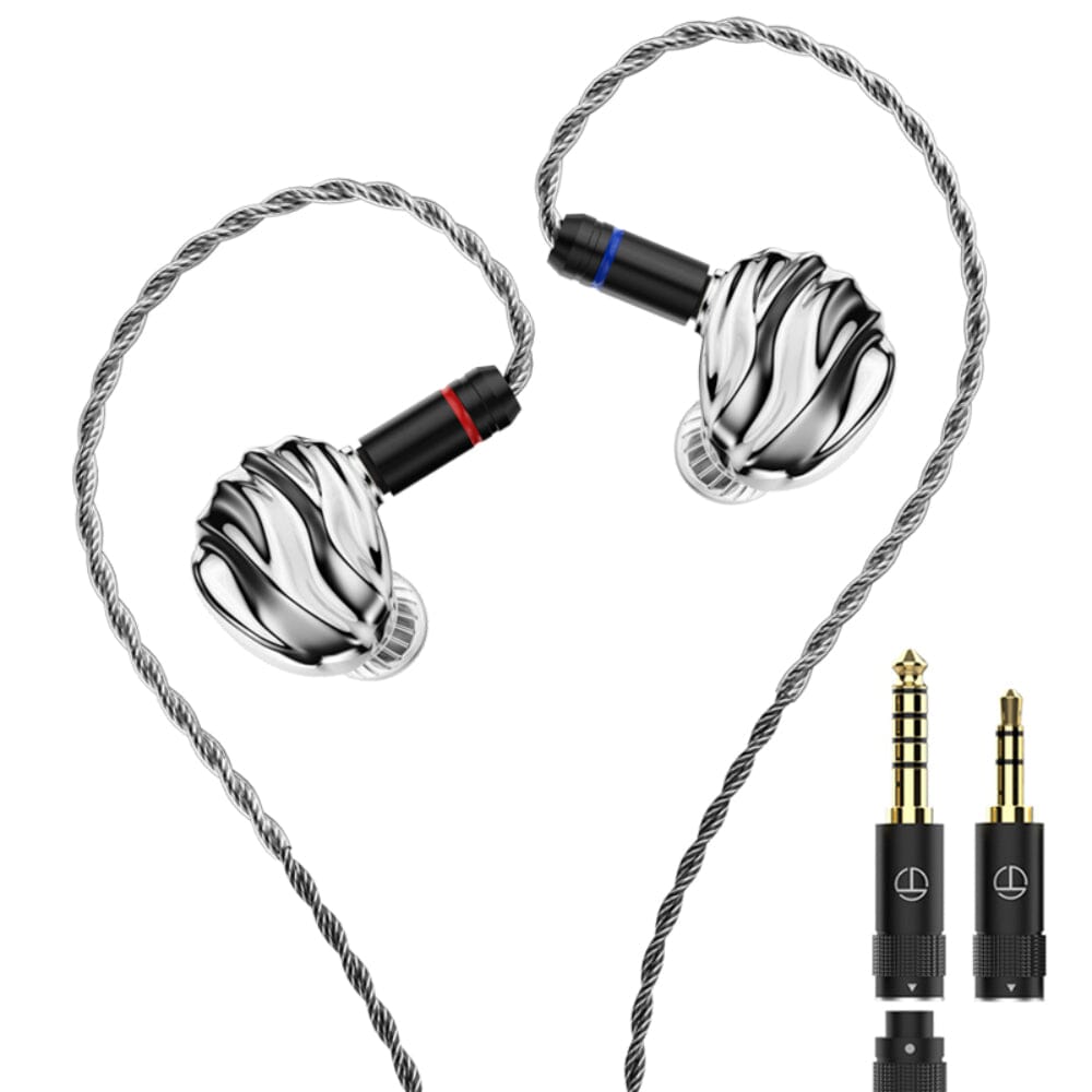 TRN Shell 3DD + 1 Planar Driver HiFi In-Ear Earphones with Detachable Cable - Premium Sound for Music, Gaming & Audiophiles - Perfect for Studio, Travel & Workout